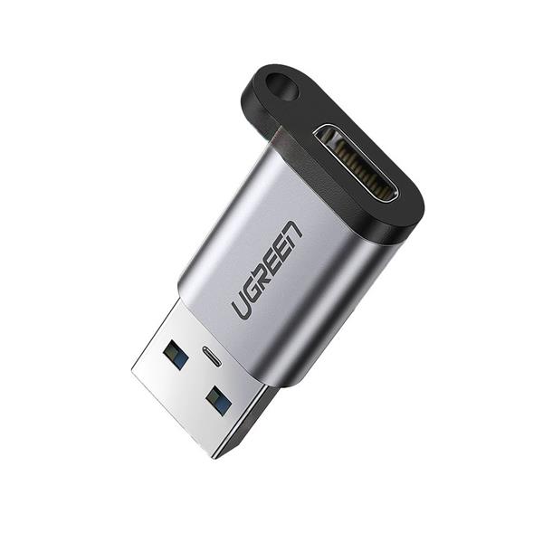 Adapter USB C (żeński) - USB (męski) Ugreen US276 USB 5Gb/s - szary-3130136
