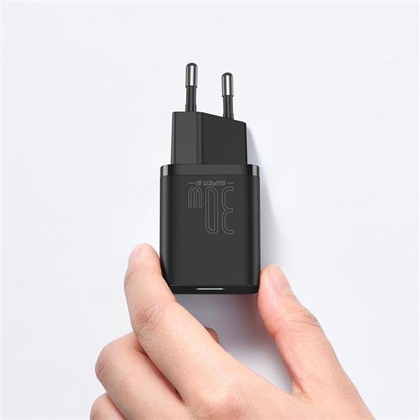 Baseus Super Si 1C szybka ładowarka USB Typ C 30W Power Delivery Quick Charge czarny (CCSUP-J01)-2207885