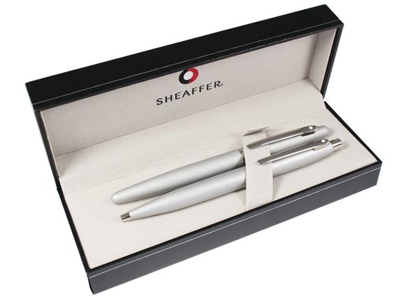 9400 Zestaw (pióro wieczne i długopis) Sheaffer VFM, srebrny, wykończenia niklowane-3040263