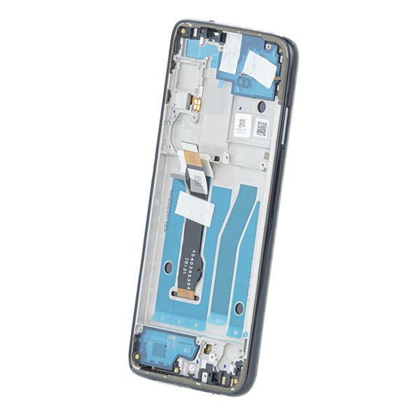 LCD + Panel Dotykowy Motorola Moto G8 Plus 5D68C15528 niebieski z ramką oryginał-3017221