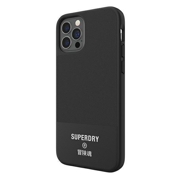 SuperDry Moulded Canvas iPhone 12/12 Pro Case czarny/black 42585-2285011