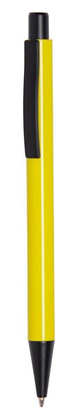 Aluminiowy długopis QUEBEC, żółty-2306990
