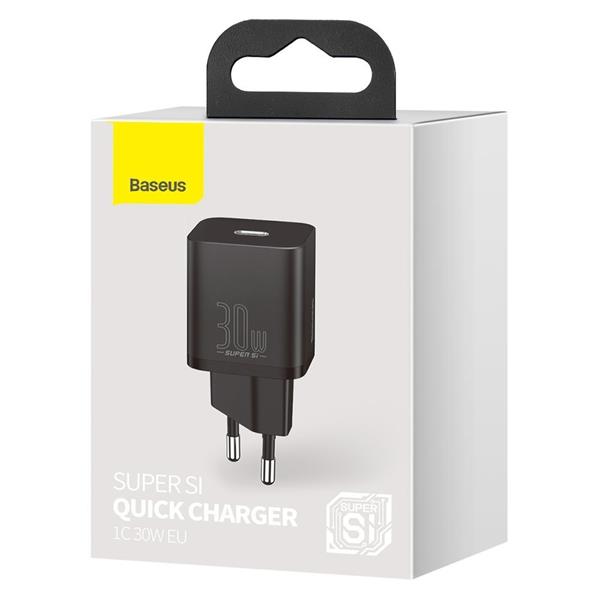 Baseus Super Si 1C szybka ładowarka USB Typ C 30W Power Delivery Quick Charge czarny (CCSUP-J01)-2207877