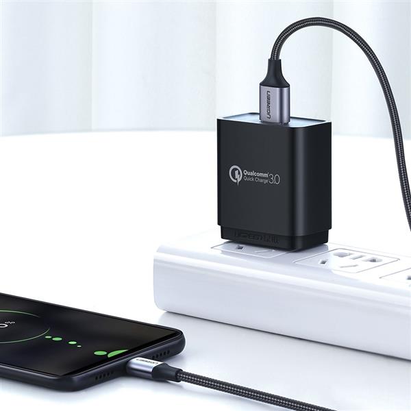 Ugreen kabel przewód USB - micro USB 0,5m szary (60145)-2150859