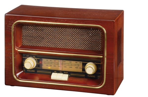 Radio bezprzewodowe AM/FM RECEIVER, brązowy-2307844