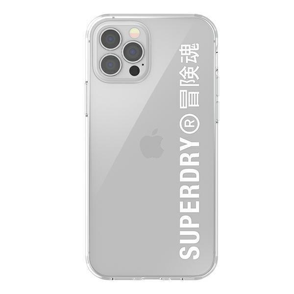 SuperDry Snap iPhone 12/12 Pro Clear Cas e biały/white 42596-2285092