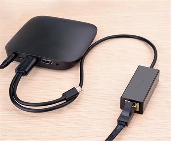 Ugreen zewnętrzna karta sieciowa RJ45 - USB 2.0 100 Mbps Ethernet czarny (CR110 20254)-2170173