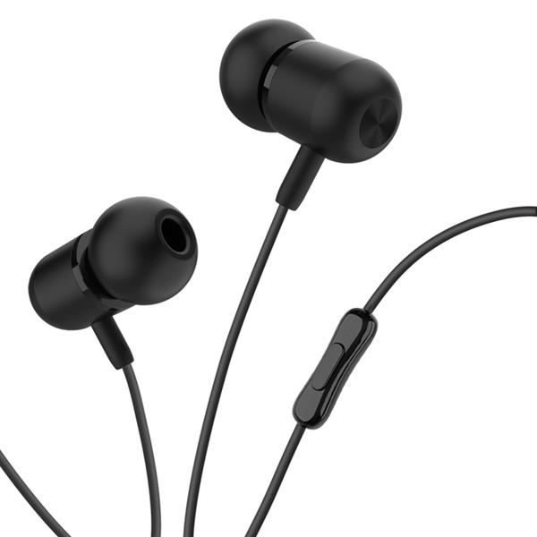 XO Słuchawki przewodowe EP5 jack 3,5mm czarne-1566886