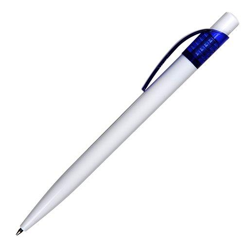 Długopis Easy, niebieski/biały-544548