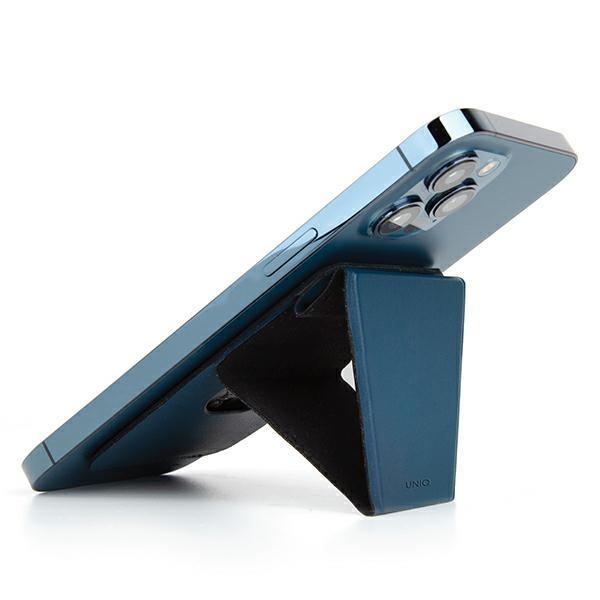 Etui Uniq Lyft magnetyczny stojak na telefon snap-on stand and card holder - niebieskie-2435437