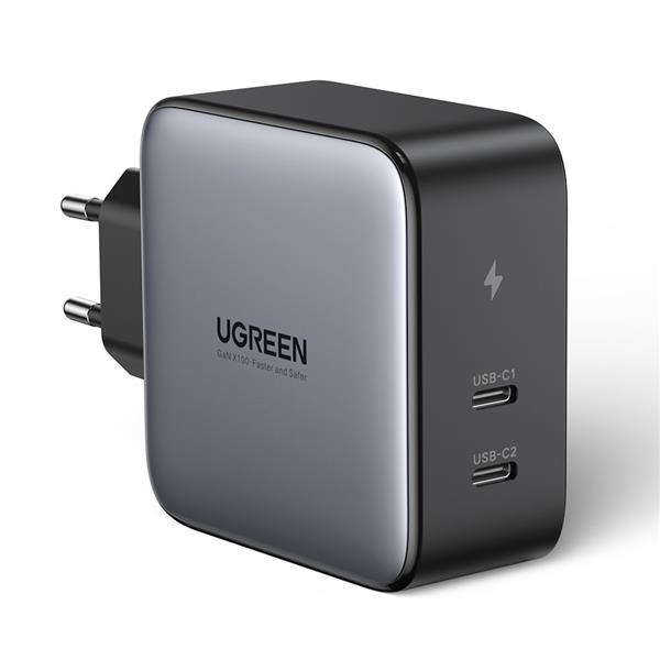 Ugreen ładowarka sieciowa 2x USB Typ C 100W Power Delivery szary (50327)-2209526