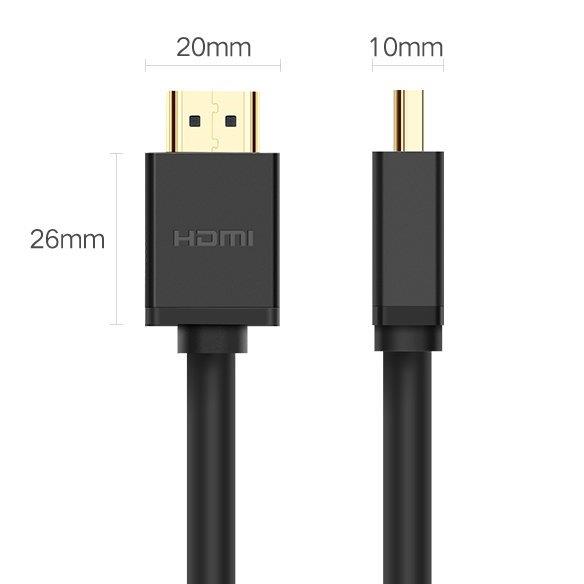 Ugreen kabel przewód HDMI 4K 30 Hz 3D 18 10 m czarny (HD104 10110)-2169606