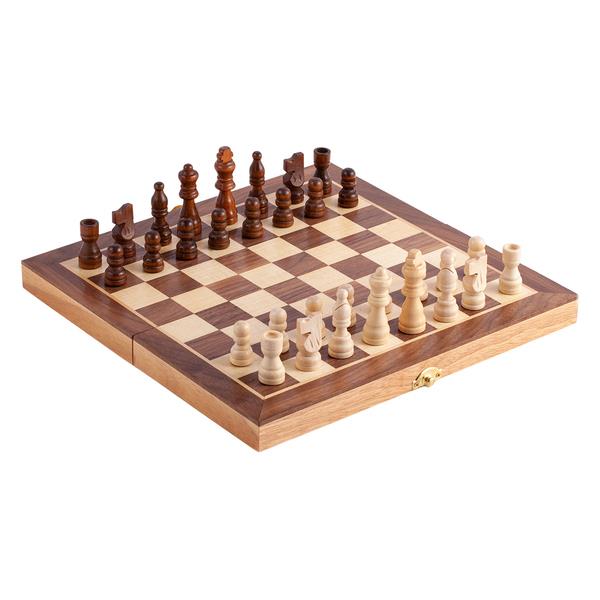 Drewniane szachy, brązowy - druga jakość-2352257