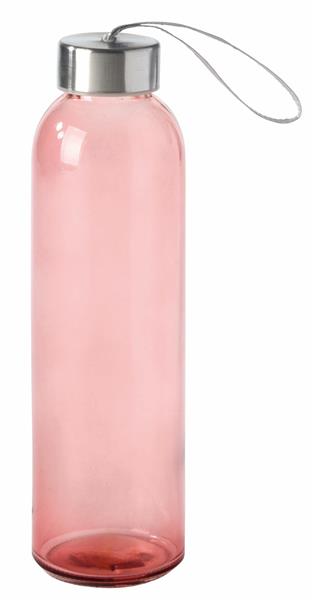 Butelka szklana TAKE SMART, czerwony-2304023