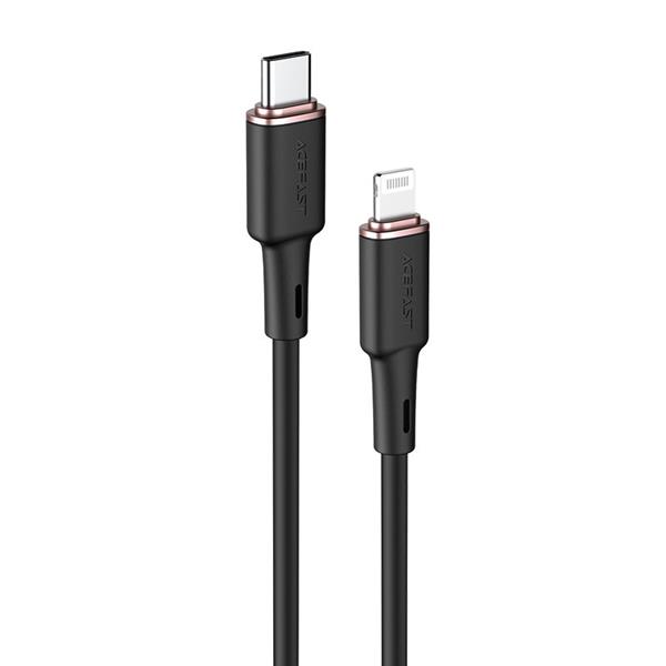 Acefast kabel MFI USB Typ C - Lightning 1,2m, 30W, 3A czarny (C2-01 black)-2269951