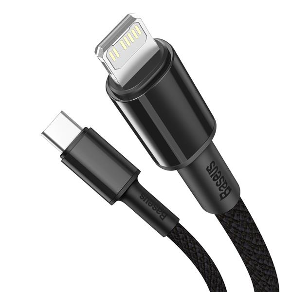 Baseus kabel High Density PD USB-C - Lightning 1,0 m czarny 20W-2066504