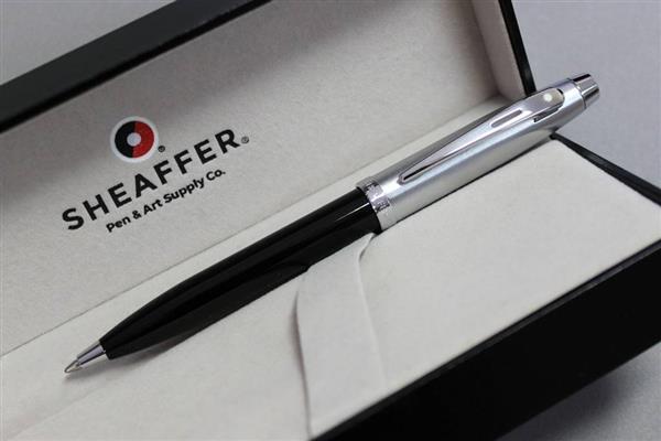 9313 Długopis Sheaffer kolekcja 100, czarny, wykończenia niklowane-3039520