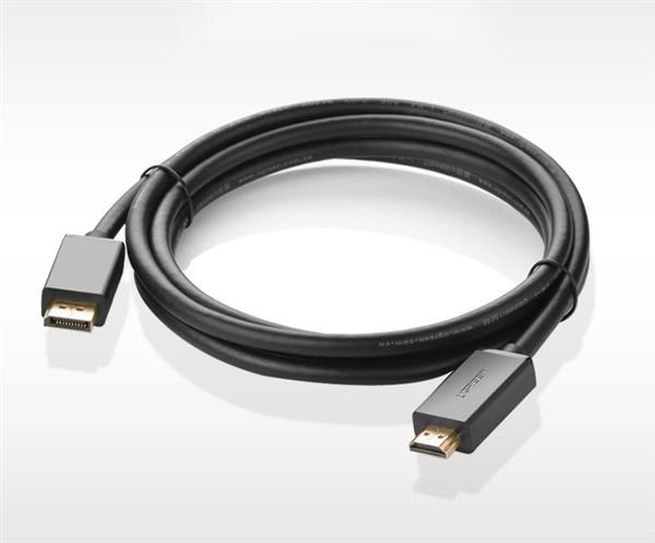 Ugreen jednokierunkowy kabel z DisplayPort na HDMI 4K 30 Hz 32 AWG 2 m czarny (DP101 10202)-2169666