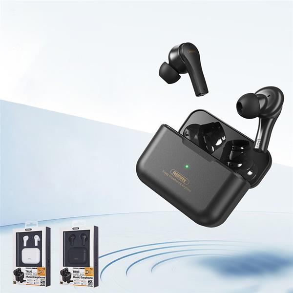 Remax bezprzewodowe słuchawki Bluetooth TWS IPX4 wodoodporne czarny (TWS-27 black)-2181643