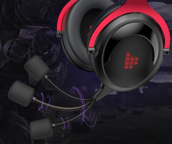 Tronsmart Shadow gamingowe bezprzewodowe słuchawki z mikofonem dla graczy czerwony (372309)-2177179