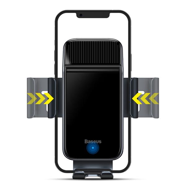 Baseus elektryczny rowerowy uchwyt na smartfon z wbudowanym panelem słonecznym 150mAh czarny (SUZG010001)-2382230