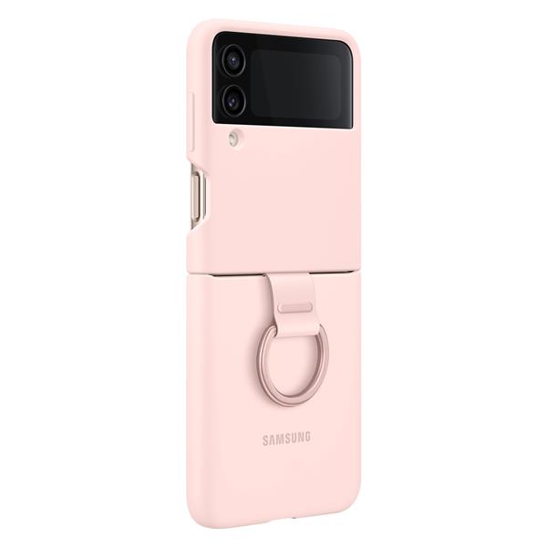 Samsung Ring Silicone Cover etui pokrowiec do Samsung Galaxy Z Flip4 obudowa z zawieszką różowy (EF-PF721TPEGWW)-2419111