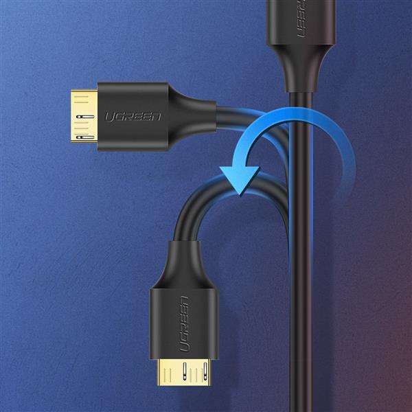 Ugreen kabel przewód USB-A 3.0 - Micro USB-B SuperSpeed 5Gb/s 1m czarny (US130)-2950353