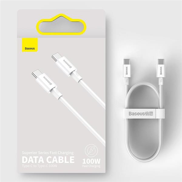 Baseus Superior kabel przewód USB Typ C - USB Typ C szybkie ładowanie Quick Charge / Power Delivery / FCP 100W 5A 20V 1m czarny (CATYS-B01)-2210518