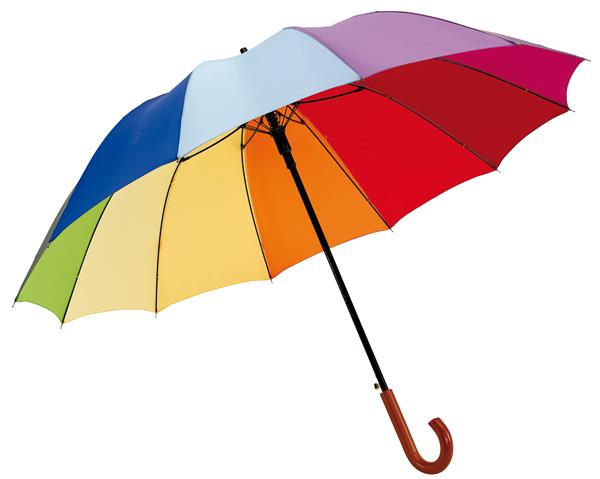 Automatyczny parasol RAINBOW LIGHT, wielokolorowy-2303353