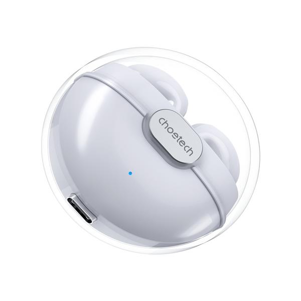 Choetech słuchawki bezprzewodowe TWS z etui ładującym biały (BH-T08)-2622943