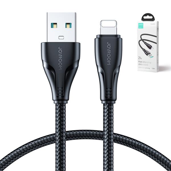 Joyroom kabel USB - Lightning 2.4A Surpass Series 1,2 m czarny (S-UL012A11)-2967831