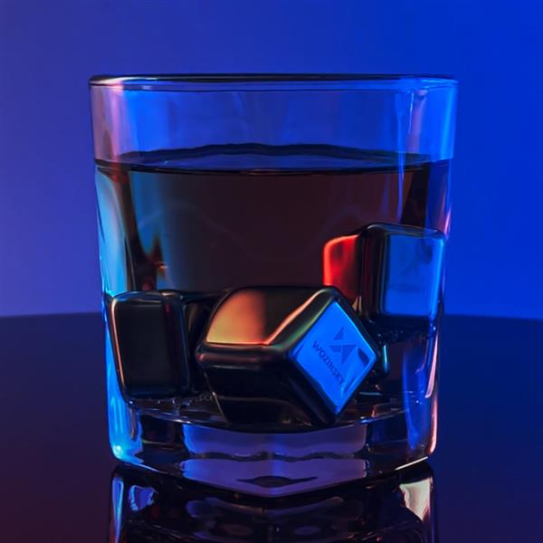 Wozinsky metalowe kostki lodu do schłodzenia napojów, drinków (WIC-S01)-2219416