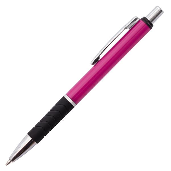 Długopis Andante Solid, różowy/czarny-547337