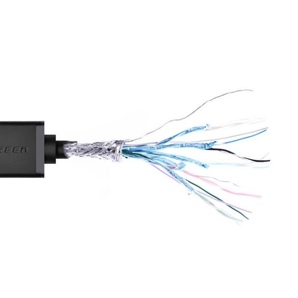 Ugreen kabel adapter przejściówka HDMI (żeński) - mini HDMI (męski) 4K 60 Hz Ethernet HEC ARC audio 32 kanały 22 cm czarny (20137)-2170158