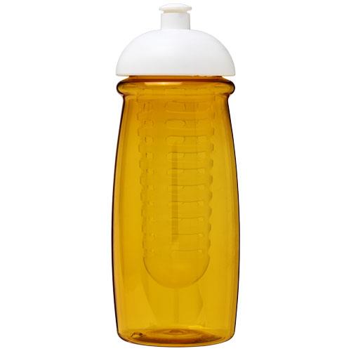 Bidon H2O Pulse® o pojemności 600 ml z wypukłym wieczkiem z możliwościąprzyrządzania wody smakowej-2316126