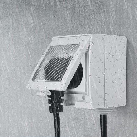 Sonoff S55TPE-FR inteligentne elektryczne gniazdo zewnętrzne wodoodporne Wi-Fi biały (IM190314003)-2172603
