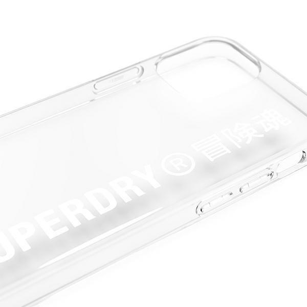 Etui SuperDry Snap na iPhone 12 mini Clear Case - białe 42593-2285058