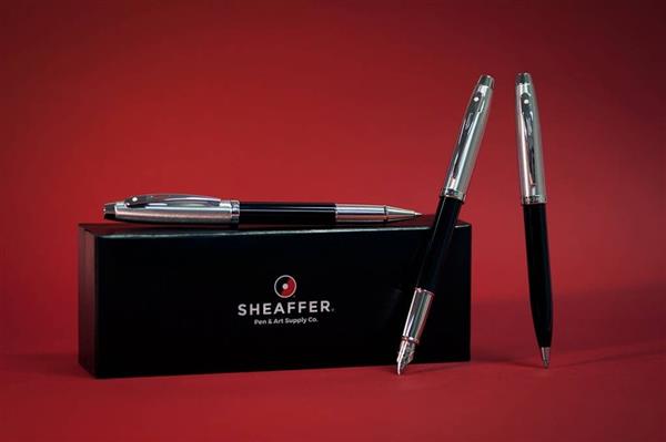 9313 Długopis Sheaffer kolekcja 100, czarny, wykończenia niklowane-3039525
