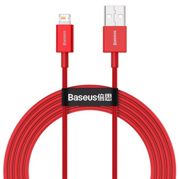 Baseus Superior kabel USB - Lightning 2,4 A 2 m czerwony (CALYS-C09)-2194102