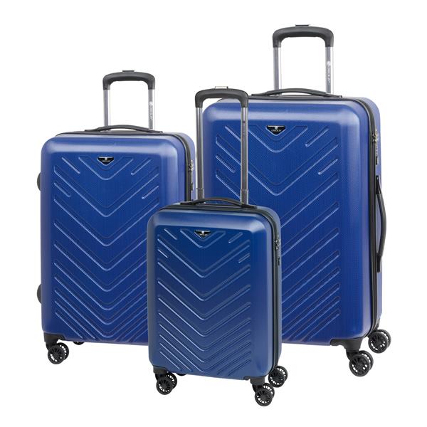 Trzyczęściowy zestaw walizek MAILAND, niebieski-2307513