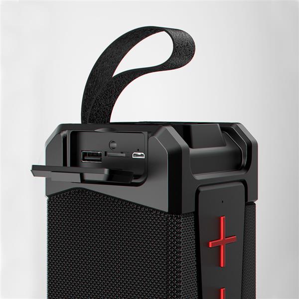 Dudao wodoodporny IPX6 głośnik bezprzewodowy Bluetooth 5.0 10W 4000mAh czarny (Y1Pro-black)-2242323