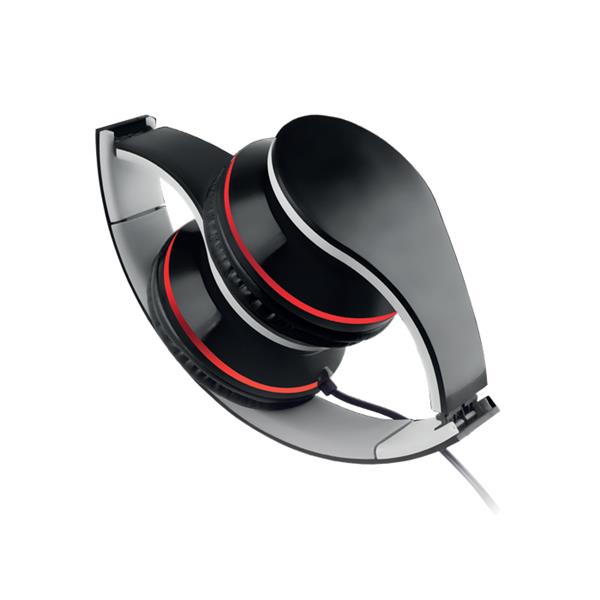 Setty słuchawki przewodowe nauszne czarne składane-2111671