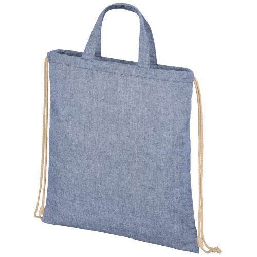 Plecak Pheebs z bawełnianym sznurkiem ściągającym z recyklingu o gramaturze 210 g/m2-2313357