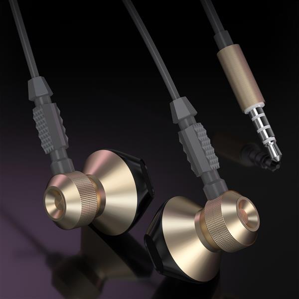 Dudao metalowe przewodowe słuchawki douszne 3,5 mm mini jack szary (X2C-Grey)-2205464