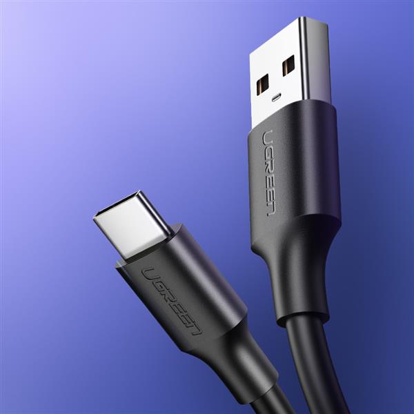 Ugreen kabel przewód USB - USB Typ C Quick Charge 3.0 3A 0,25m czarny (US287 60114)-2295951