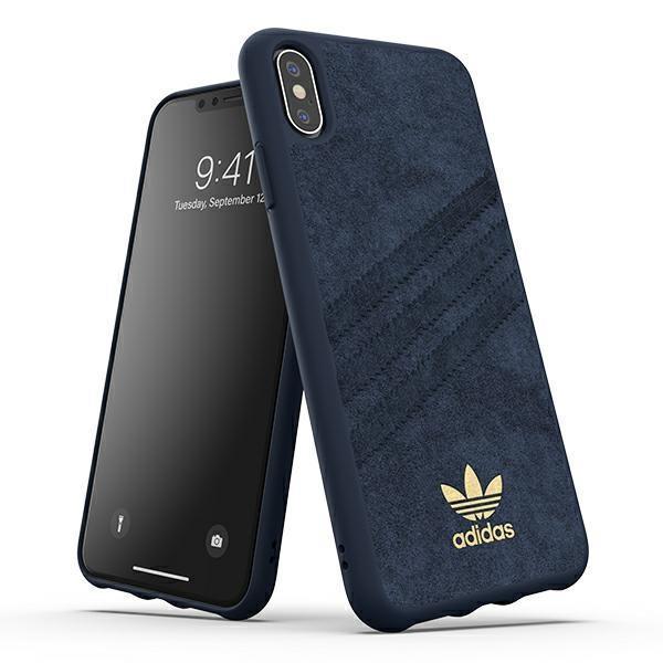 Etui Adidas OR Moulded Case ULTRASuede na iPhone Xs Max niebieski/collegiate royal 35001-2963153