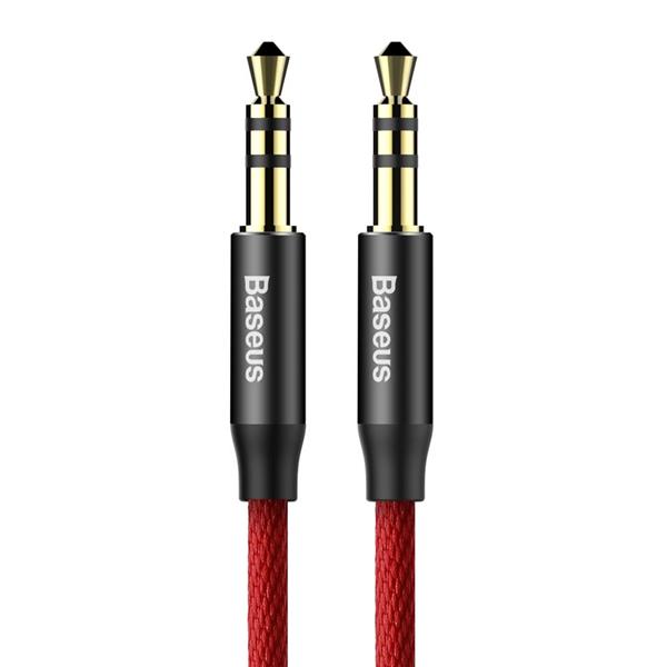 Baseus kabel audio Yiven M30 jack 3,5 mm - jack 3,5 mm 1,0 m czerwono-czarny-2081392