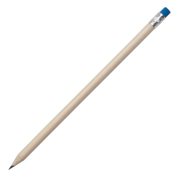 Ołówek z gumką, niebieski/ecru-2012309