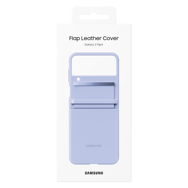Samsung Flap Leather Cover skórzane etui do Samsung Galaxy Z Flip4 składana obudowa ze skóry fioletowy (EF-VF721LLEGWW)-2419092