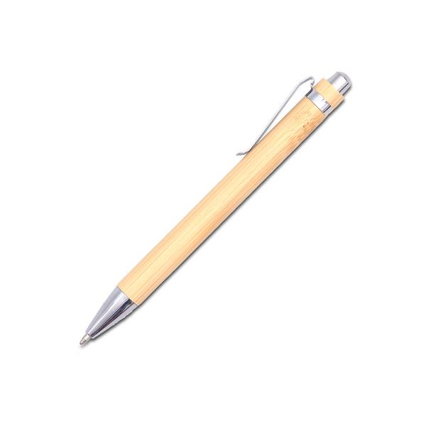 Zestaw długopis i brelok Ovar, brązowy-1708825
